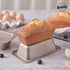 6-Inch Non-Stick Loaf Pan Set of 2, Carbon Steel Baking Bread Pan, 7.2" x 4.1" x 1.9" (Champagne Gold)