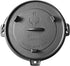 Pre-Seasoned Cast Iron Dutch Oven: 4.5 Quart Deep Pot with Skillet Lid for Camping, BBQ, and Campfire Cooking