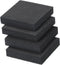 PATIKIL EVA Anti-Vibration Pads, 4 Pcs Shock Absorbing Washer Pads 2" x 2" x 0.4" for HVAC, Air Conditioner, Black
