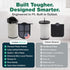 Think Crucial Replacement Vacuum Filter – Compatible with Eye-Vac Part & EV-EF Exhaust Filter