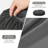 OnlyGray-Black,14" (35 cm) baibu Stool Covers Round, Super Soft Round Bar Stool Cushion Covers Seat Cushion - One