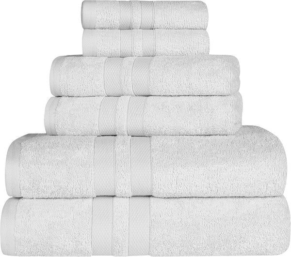 BNM Ultra-Soft Cotton Towel Set, 2 Bath Towels, 2 Hand Towels, 2
