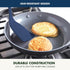 GreenPan Blue Silicone Solid Turner Spatula, Flexible Nonstick Cooking Utensil with Rigid Steel Core