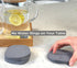 Set 4 Stone Coasters Slate of from Diatomaceous Earth, Fast Absorbing Stone Coasters for Drinks, Water Absorbent