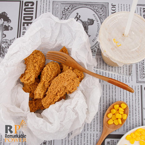 6 Pack RP Remarkable Power, Fake Fried Chicken Leg Simulation Artificial Food for Kitchen Home Decoration