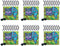 Beistle Pin The Smile On The Cheshire Cat Games, 6-Pack Alice in Wonderland-Themed Party Poster Set