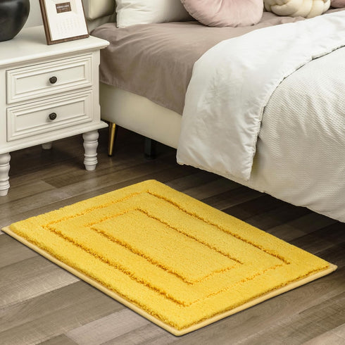 GRANNY SAYS Bathroom Rug Mat, 36" x 24" Non-Slip Super Soft Microfiber Bath Mats, Water Absorbent Large Bathroom Rugs