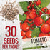 (10 Packs) Seed Needs Tiny Tim Tomato Seeds for Planting Dwarf Cherry Tomatoes - Non-GMO Heirloom & Untreated Veggie