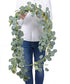 DearHouse Artificial Eucalyptus Garland Faux Silk Leaves Vines Handmade for Wedding Backdrop Arch Wall Decor