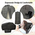 Set 2 Zero Gravity Chair of Replacement Pillow Headrest with Elastic Band, Universal Soft Removable Padded Cushion Head