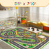 47"x71" Kids Rug Play Mat Soft & Non-Slip Car Rugs City Map Play MatCar Rugs for Kids Toy Cars Race Track for Classroom