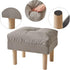 15.75" UHBD023G YMYNY Small Foot Stool Ottoman, Footrest with Sponge Soft Padded Seat, Cotton-Linen Blend Fabric