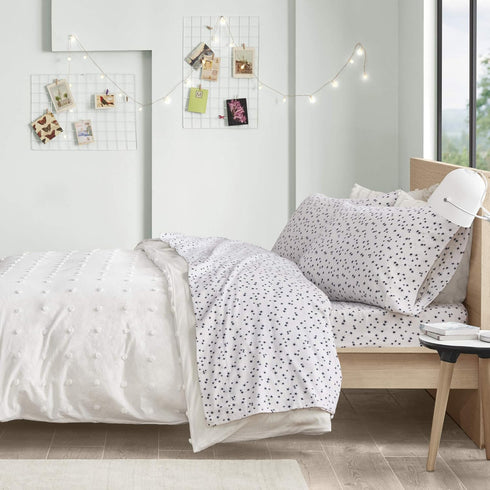 Cozy 100% Set 4 Intelligent Design Soft Cotton Flannel Print Animals Stars Cute Warm, Ultra Soft Cold Weather Sheet