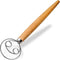 Danish Dough Whisk, Wooden Bread Whisk with Stainless Steel Dough Hook for Sourdough Bread Making