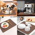 Coffee Mat for Countertops ,Coffee Bar Accessories Fit Under Coffee Maker Espresso Machine, Absorbent Hide Stain Rubber Mat for Countertop ,Dish Drying Mat for Kitchen Counter (Brown, 16"x24")