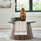 yuboo Boho Table Runner 36 Inches, Beige Coffee Table Runner Short, Small