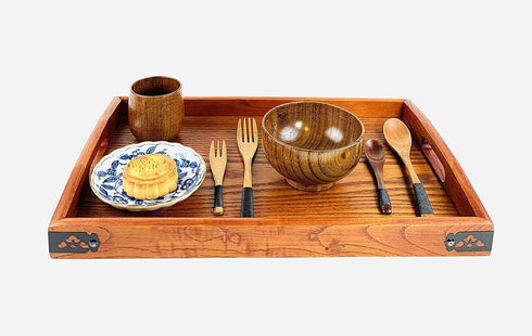 JapanBargain Wooden Dinner Spoons - Set of 4, 7-3/4 Inch, Yogurt, Snack, Ice Cream, Children Spoons