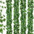SO CAL PRO Fake Ivy Leaves, Artificial Greenery Vines for Room Decor, Faux Vines Wedding Decor (6 Strands)