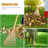 Yardwe Yard Leveling Rake Leaf Scoops, Hand Rakes Short Handle Rake for Gardening and Lawn Tools