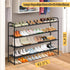 4-Tier Closet, 30-Pairs SLEEPING LAMB Long Shoe Organizer for Stackable Wide Shoe Rack Holds Low Shoe Shelf Storage