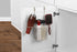 Spectrum Grid Tall Bathroom & Under Sink Organizer, Satin Nickel - Over the Cabinet Styling Station for Hair Dryer,
