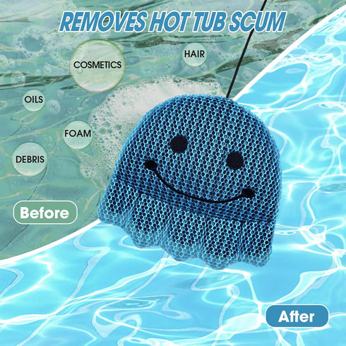Skimmer, Hot Tub Scum Absorber, Hot Tub Accessories, Spa & Pool Scum Eliminating Balls,Hot Tub Scum Sponge for Hot Tub