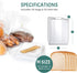 50 Pack 6 3 15) Reusable Plastic Bread Bags for Homemade - Clear Bag with Ties For An Airtight Moisture-free