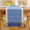 Floral Coffee Table Runner for Living Room Kitchen Farmhouse Bordered Dining Table