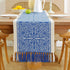 Floral Coffee Table Runner for Living Room Kitchen Farmhouse Bordered Dining Table