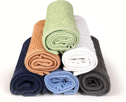 T & L Towel and Linen Mart 100% 24 Pack Set Pack 24) Towel and Linen Mart Cotton - Wash Cloth - Flannel Face Cloths