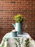 Abbott Collection Green Enamel Look Stoneware Cappuccino Cup