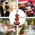 Quekas Violin Music Box - Classical Music Box Mini Replica Instrument Crafts Decoration Gift Craft Home Office Ornament