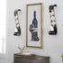 79 Set 2 5"W, 24"H, Deco Metal Solid Wall Sconce, of Brown