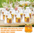 XING-RUIYANG 60 pack 1.5 oz Mini Honey Jarsbaby shower favors,There's honey sticks, bee pendants, stickers and gold