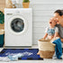Ottomanson 26" x 35" Laundry Room Rug - Non-Slip Mat for Laundry & Mudroom - Durable and Easy to Clean (Navy)