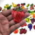 Random 12Pcs Creative 3D Resin Fruit Vegetables Fridge Magnets - Funny Cute Decoration Accessories for Office School
