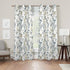 84" 42" 2 Set Renaiss Botanical Herbs Blackout Curtains, Vintage Eucalyptus Leaf Thermal Insulated Bedroom Window