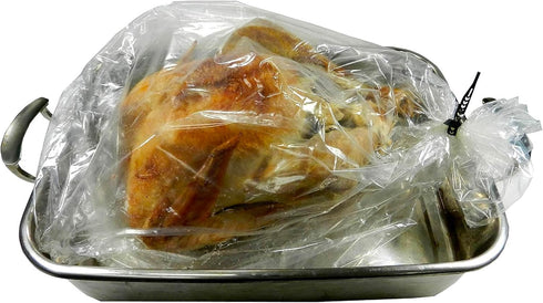 Regency Wraps Turkey Roasting Bags with Twist Ties, Oven Safe for Cooking Turkey, Poultry, or Meat, 20" x 24" (2 pack)