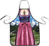 MOMOONNON Dirndl Apron for Women, German Lederhosen Apron for Oktoberfest, Cooking, Grilling, BBQ & Baking