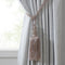 Elrene Home Fashions Julia Rhinestone Tassel Curtain Tieback, 26", Mauve
