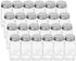 4 24 Pack Simple Houseware Spice Jars Ounce Square Glass Bottles with Shaker Lids, Funnel and Labels for Seasoning