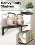 Brown,Set 3) BAYKA Floating Shelves for Wall, Book Shelf for Bedroom, Wall Decor Shelves for Living Room Kitchen, Wood