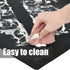 Large Thick Silicone Counter Mat 23.4" by 15.6", Heat Resistant Mat for Kitchen Table/Countertop Protector, Black