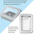 24 Pcs Rectangular Hinged Tins, Metal Storage Organizer with Clear Window for Candies, Mini Portable Containers