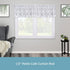 Kenney KN55971 Davenport Ball End Petite Café Curtain Rod, 48-86" Adjustable, Brushed Nickel Finish
