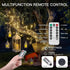 suddus 66ft 200 LED Outdoor String Lights, Warm White Christmas Fairy Light Battery Operated with Remote
