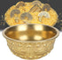 Brass Treasure Bowl Feng Shui Ornaments, Wealth Good Luck Prosperity Bowl Craft Collectible Figurines for Home Office