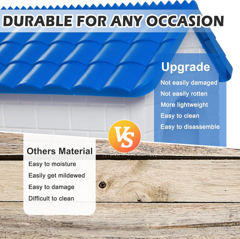 CSQOO Chicken Nesting Box, Waterproof Hens Nesting Boxes with Chicken Nesting Pads for Laying Eggs, Wall Mount Nesting
