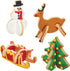 Chicago Metallic Christmas Tree 3D Cookie Cutter Set - 12-Piece, Silver