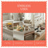 Countertop, 16 12 2.5 Mela Artisans Trellis Whitewash Mango Wood Serving Tray with Handles Handcrafted Wooden Tray